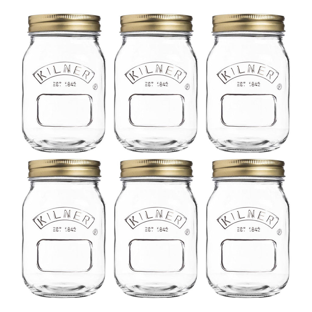 KILNER Set of 6 Genuine Preserve Jar 500ml