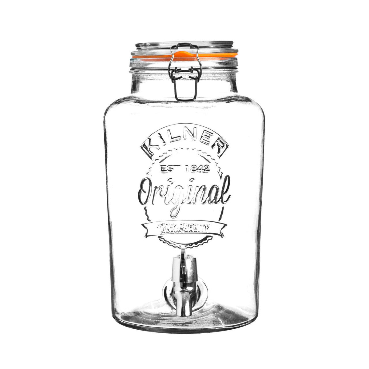 Kilner Round Clip Top Drinks Dispenser 5 Litre