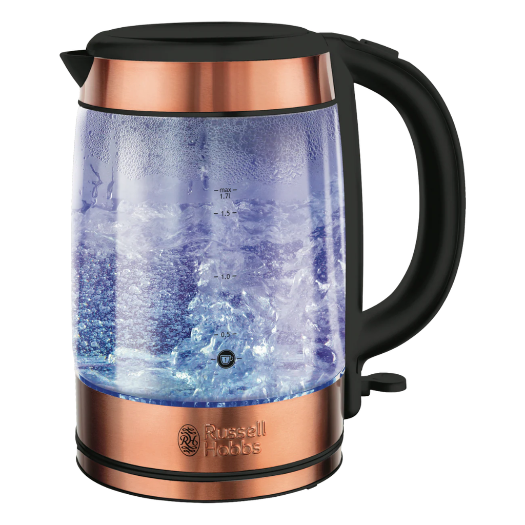 Russell Hobbs Brooklyn Glass Kettle Copper