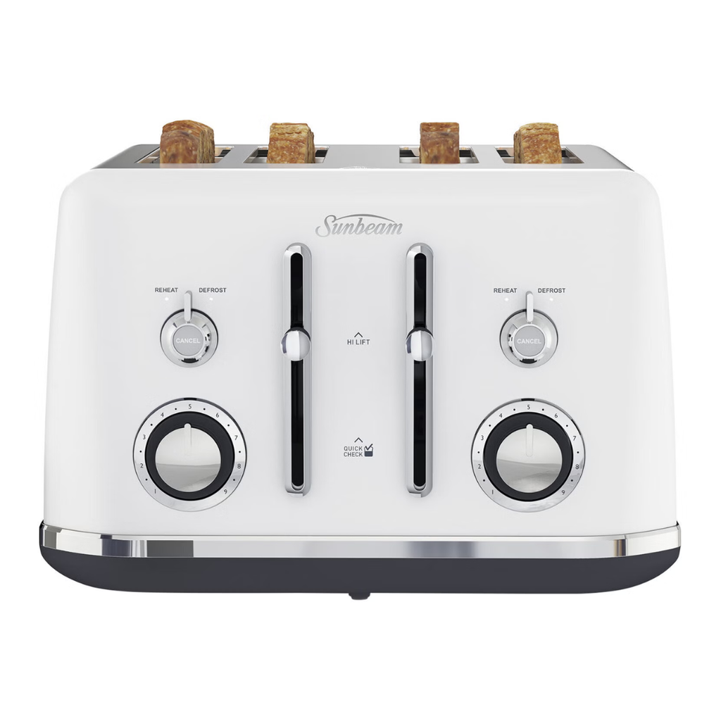 Sunbeam Alinea Collection 4 Slice Toaster Mist White