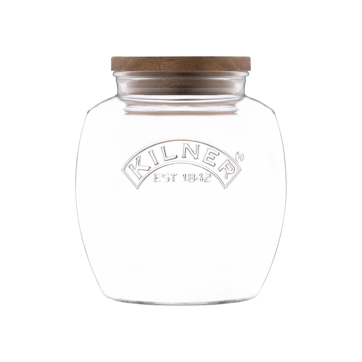 KILNER Universal Jar with Acacia Lid 2 Litre