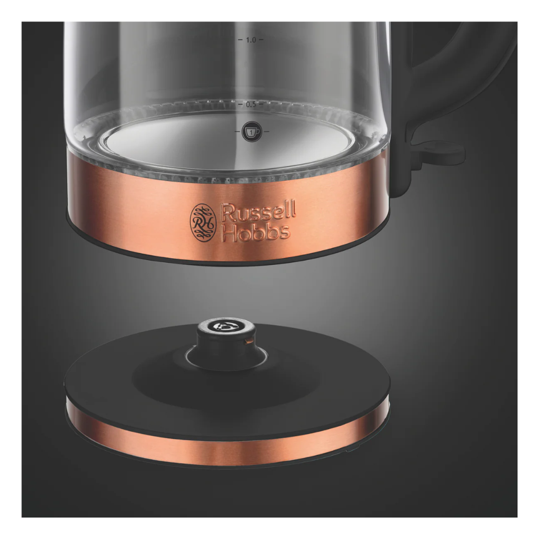 Russell Hobbs Brooklyn Glass Kettle Copper