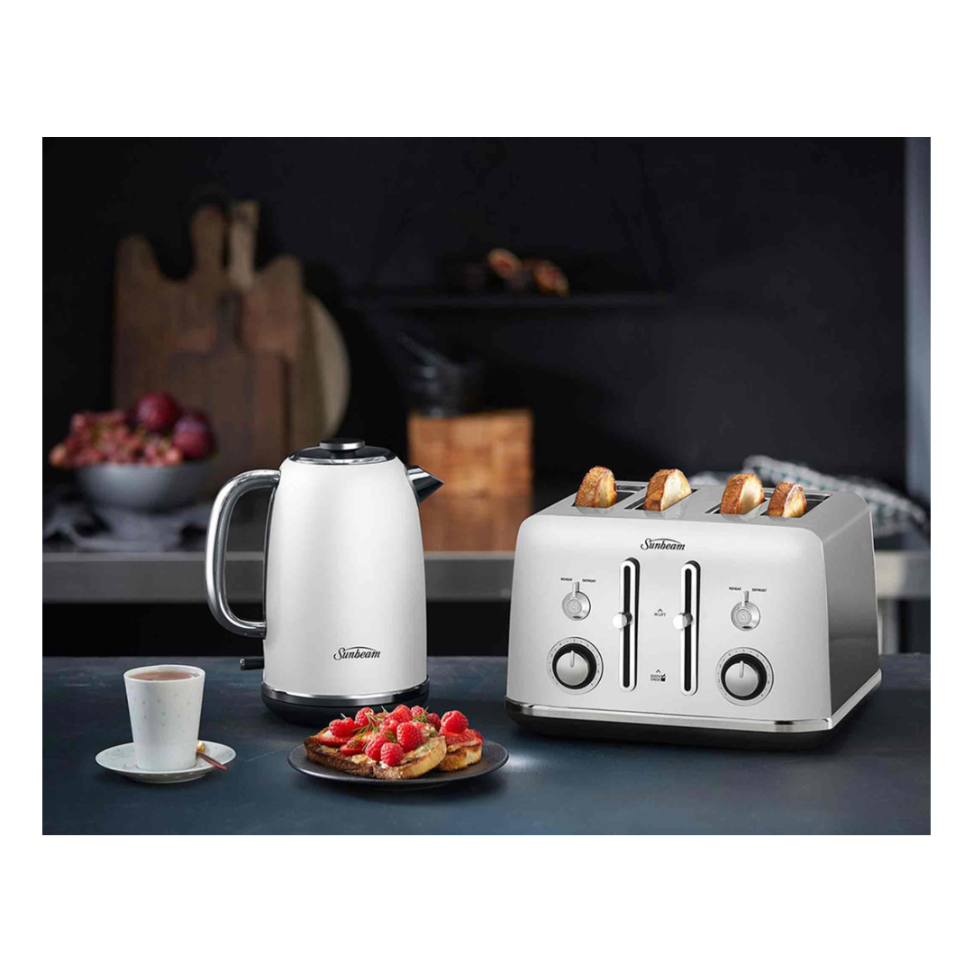 Sunbeam Alinea Collection 4 Slice Toaster Mist White