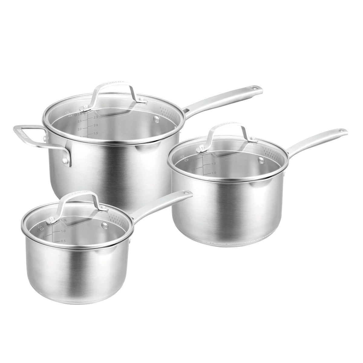 PYROLUX Radius 85 3 Piece Saucepan Set 16,18 and 20cm