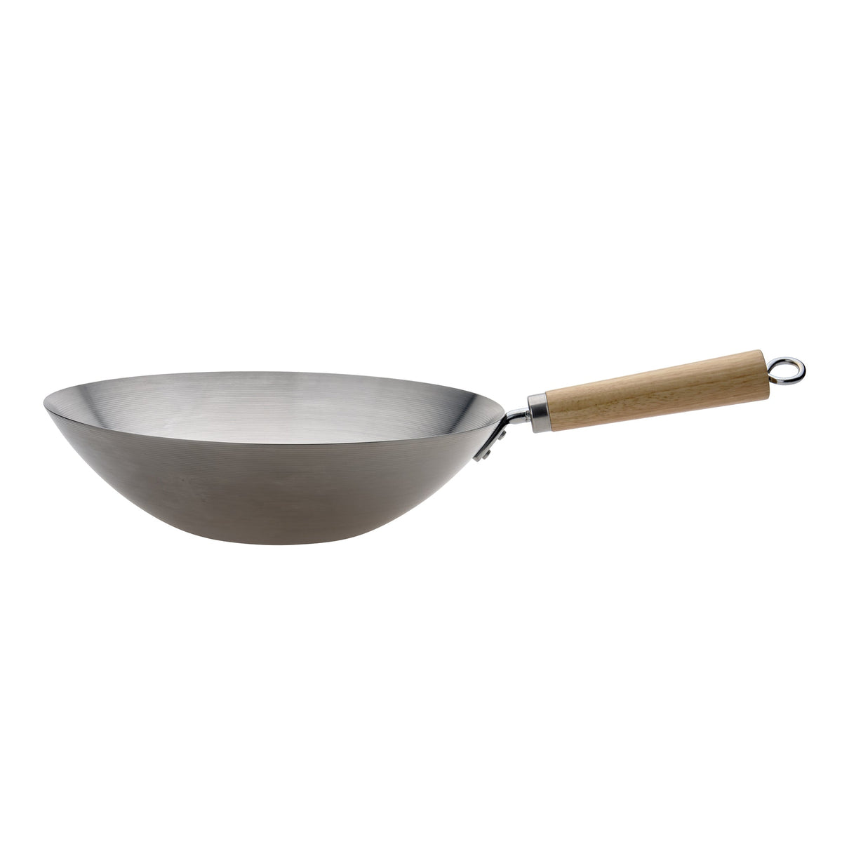 PYROLUX Carbon Steel Wok with Wood Handle 30cm
