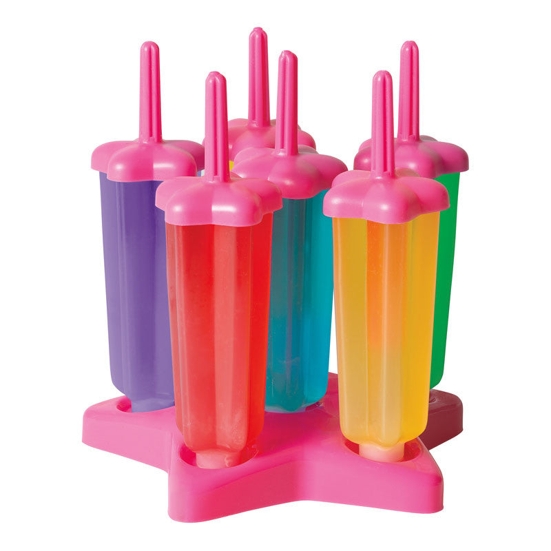 Avanti Star Ice Block Moulds – 6 Piece Set, Pink
