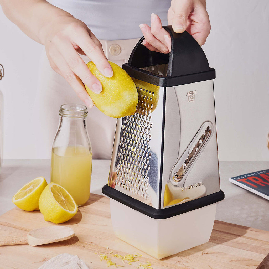 AVANTI Box Grater 4 Sided with Storage Box