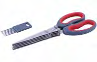 AVANTI Dura Edge 5 Blade Herb Dicing Scissor w Cleaning Comb