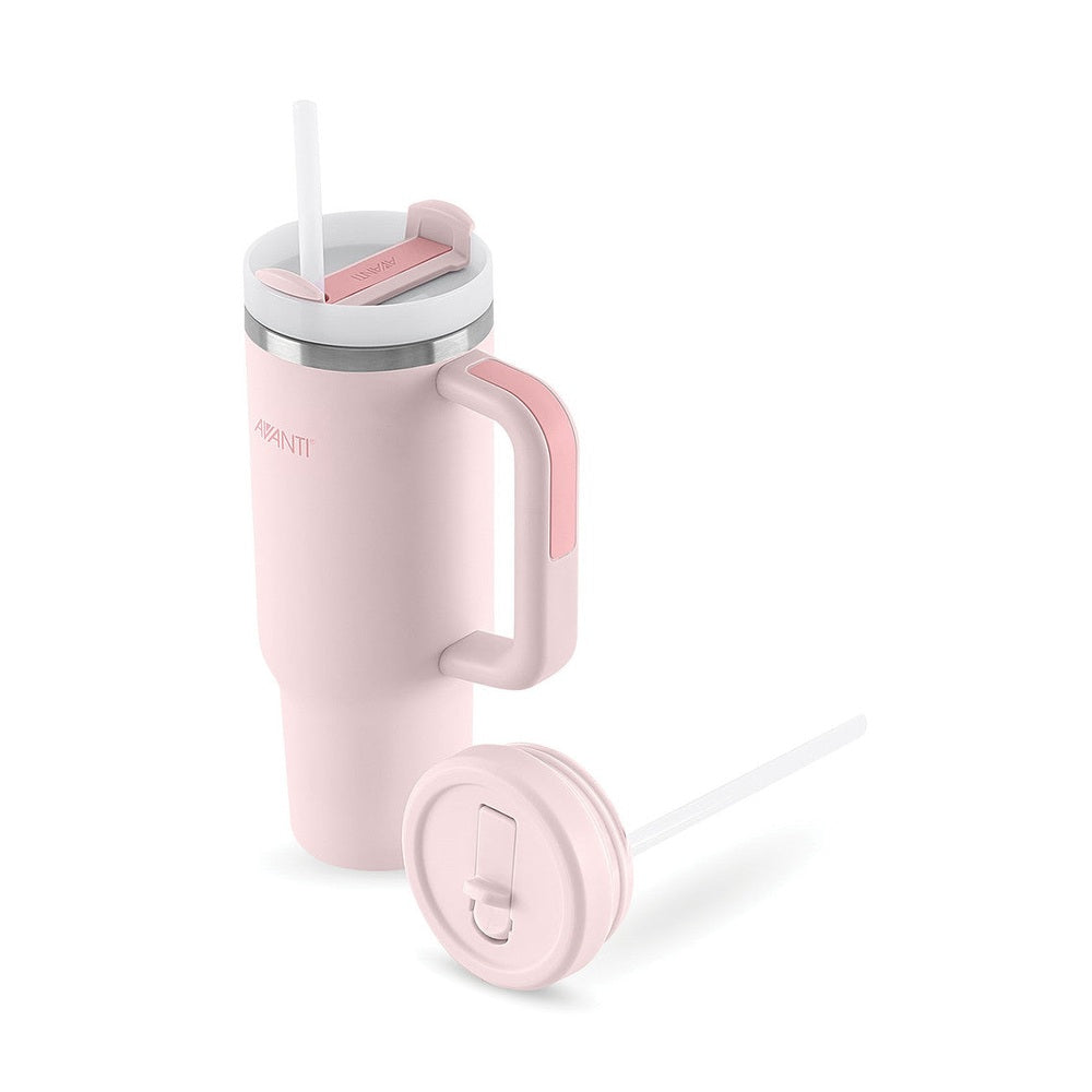 Avanti HydroQuench Insulated Tumbler 1L with Two Lids – Blush Pink — matching plain product photo