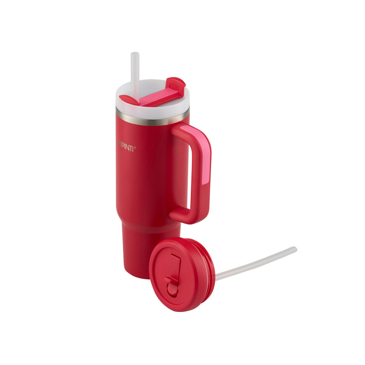 Avanti HydroQuench Insulated Tumbler 1L with Two Lids – Flame Red — plain product photo