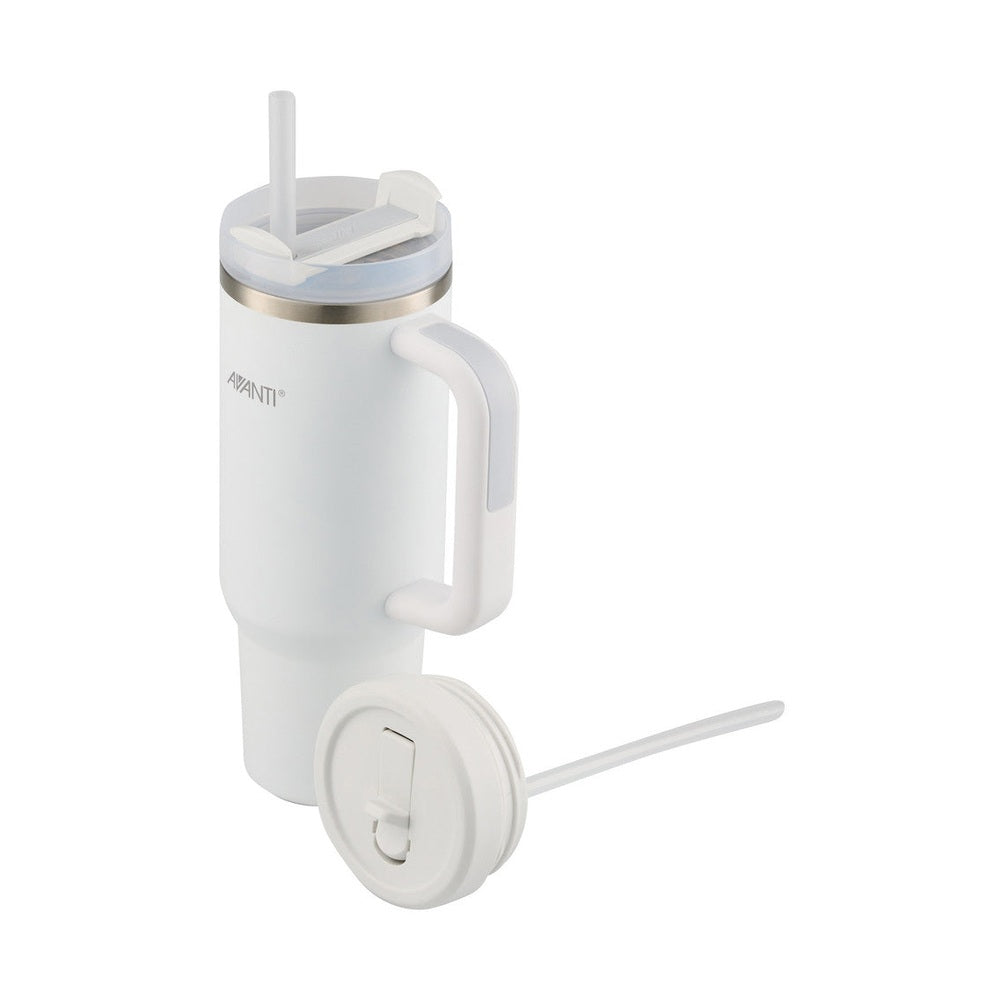 Avanti HydroQuench Insulated Tumbler 1L with Two Lids – Arctic White — matching plain product photo