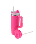AVANTI HydroQuench Tumbler with Two Lids, 1L Neon Pink
