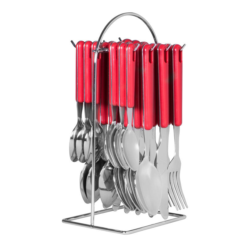 AVANTI Hanging Cutlery with Wire Frame - Red