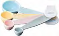AVANTI Ribbed Measuring Spoons - Pastel