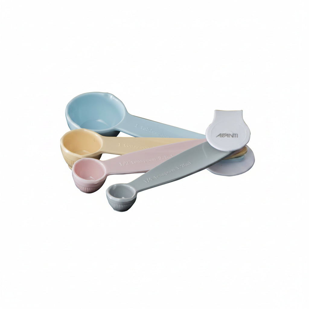 AVANTI Ribbed Measuring Spoons - Pastel