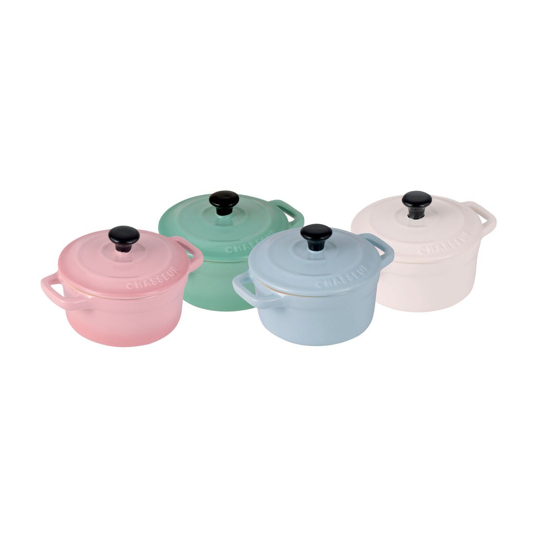 Chasseur Macaron Mini Cocotte Set of 4 - Mix