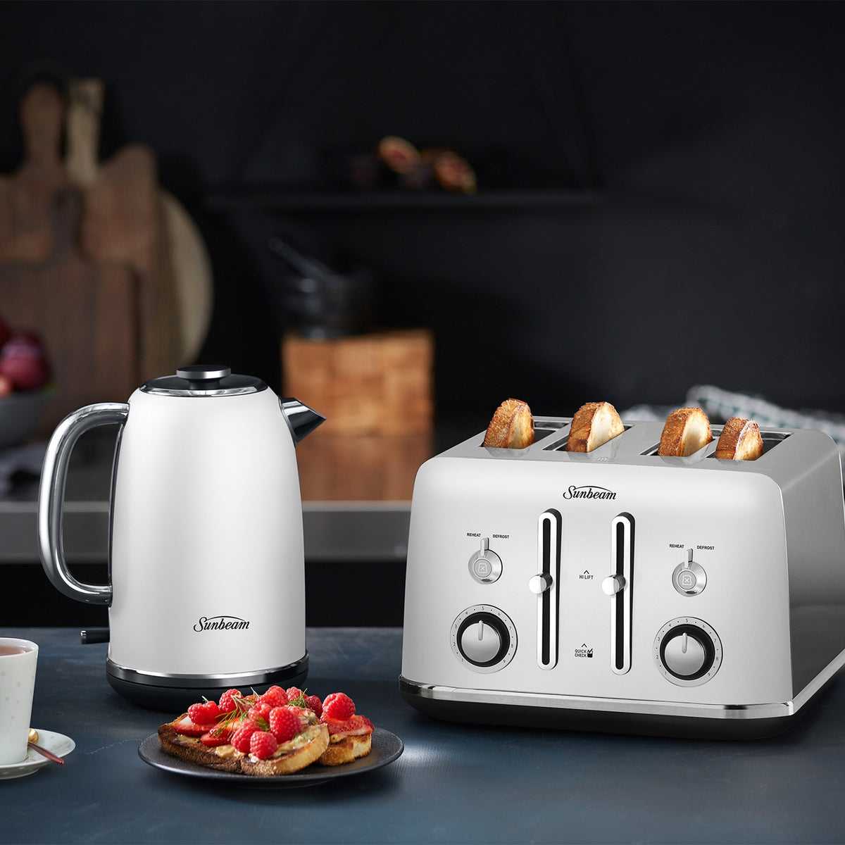 Sunbeam Alinea Collection Kettle Harbour Ocean Mist White