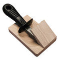 ANDRE VERDIER Oyster Knife with Wooden Chock Black