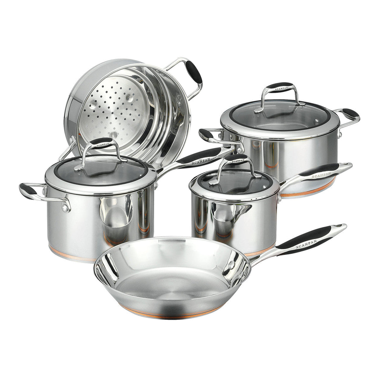 SCANPAN Coppernox Cookware Set 5 Piece