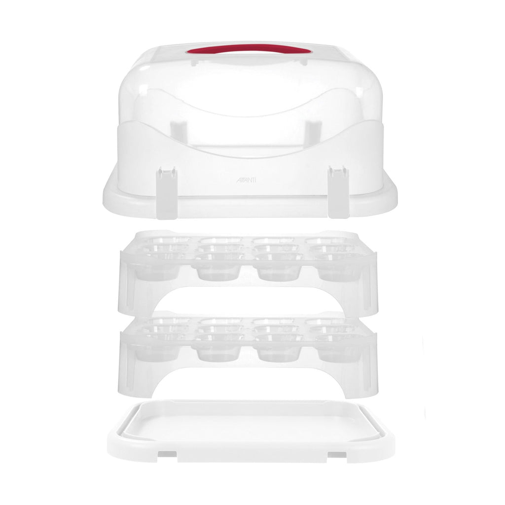 Avanti Universal Cupcake and Rectangular Cake Carrier – 24 Cup — plain product photo