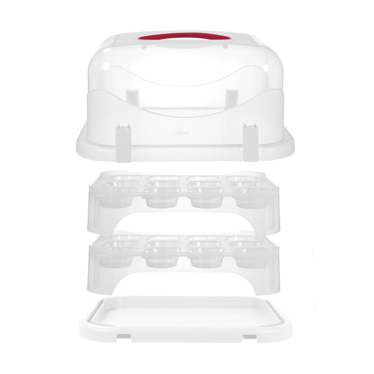 Avanti Universal Cupcake and Rectangular Cake Carrier – 24 Cup — plain product photo