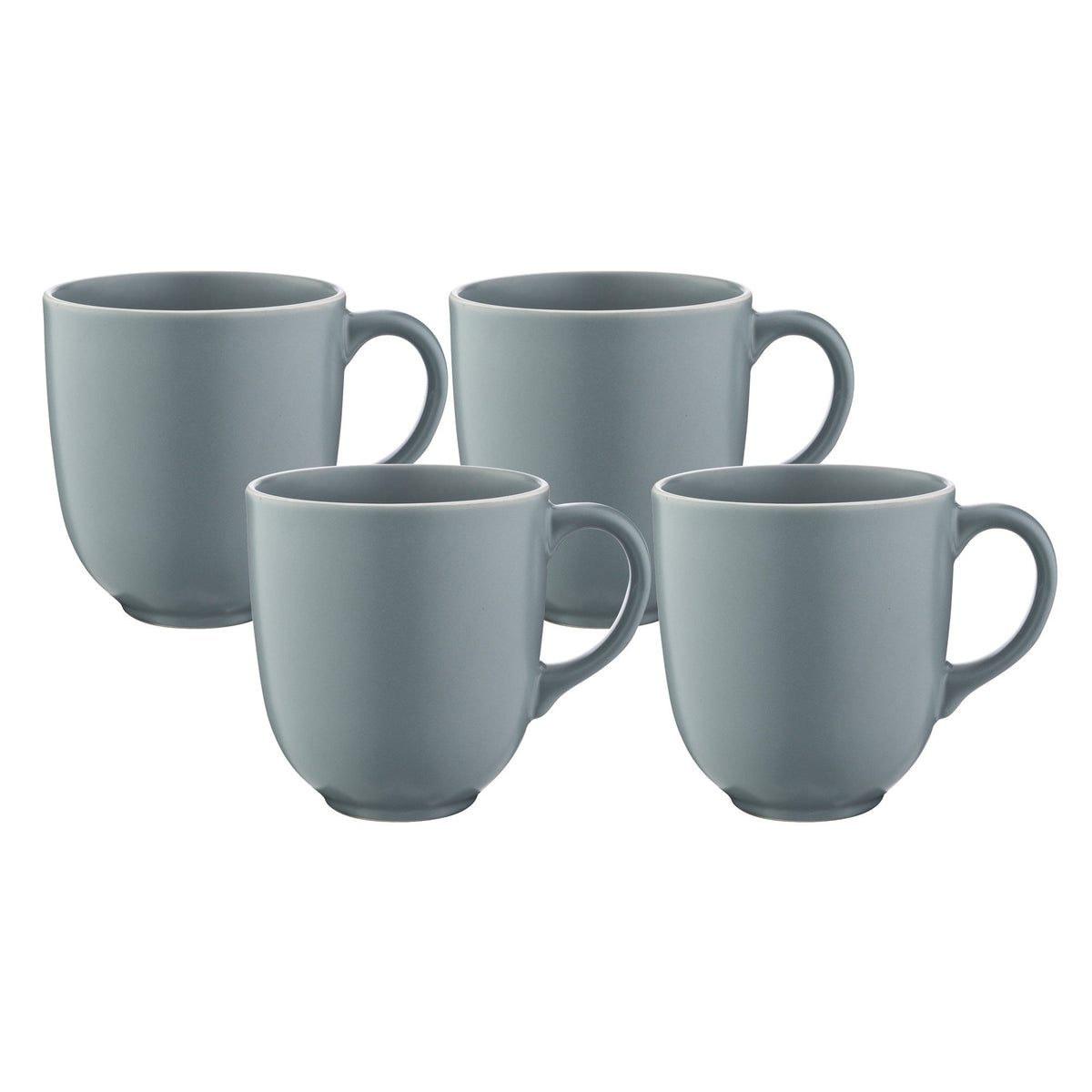 Mason Cash Classic Collection Grey Set of 4 Mugs 400ml