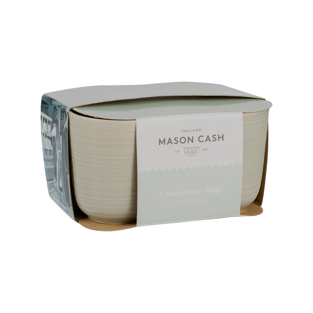Mason Cash William Mason Grey Mugs – Set of 4