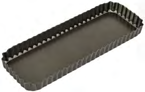 BAKEMASTER Non Stick Loose Base Rectangular Quiche Pan 36 x 13cm