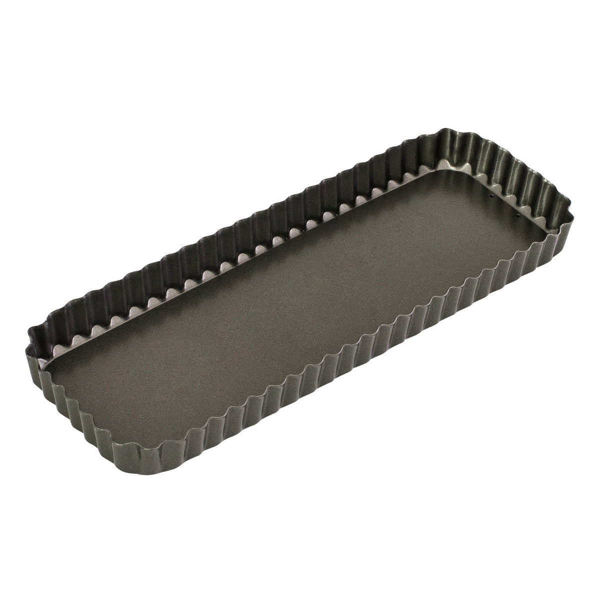 BAKEMASTER Non Stick Loose Base Rectangular Quiche Pan 36 x 13cm