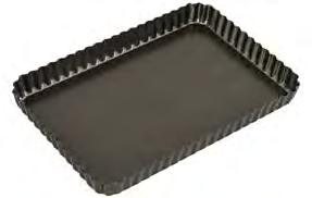 BAKEMASTER Non Stick Loose Base Rectangular Quiche Pan 31 x 21cm