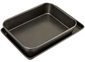 BAKEMASTER Non Stick Roasting Pan & Oven Tray Twin Pack