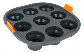 BAKEMASTER Reinforced Silicone 9 Cup Air Fryer Insert 21cm