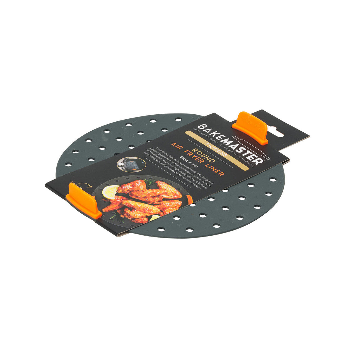 BAKEMASTER Silicone Round Air Fryer Liner 21 x 21cm