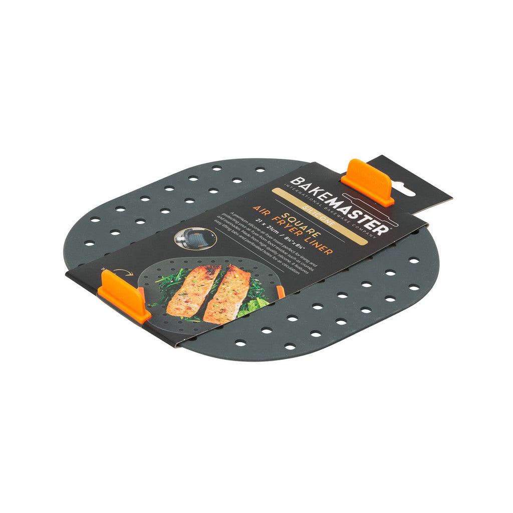 BAKEMASTER Silicone Square Air Fryer Liner 21 x 21cm