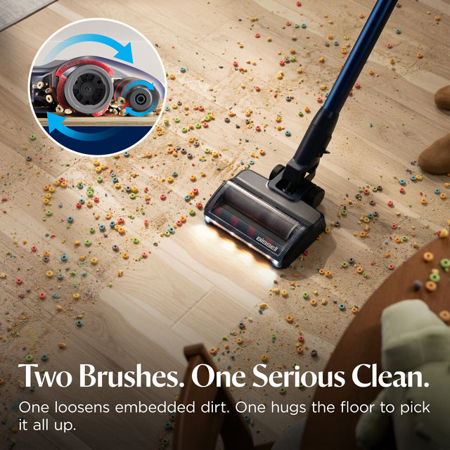 BISSELL PowerClean DualBrush 4255 cordless vacuum cleaning hard floor