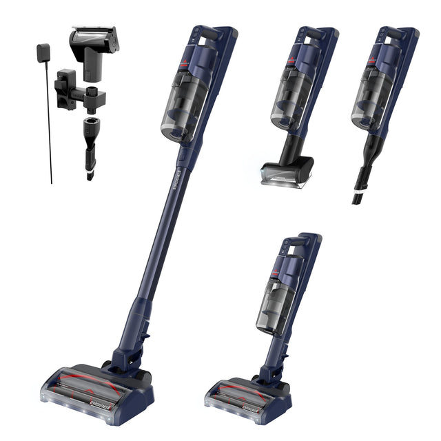 BISSELL PowerClean DualBrush 4255 dual brush head collecting large and fine debris