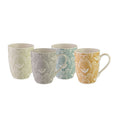 Bundanoon Coupe Mugs 355ml – Lace, Set of 4