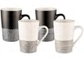 BUNDANOON Tube Mug 350ml Set of 4 - Monochrome Hem