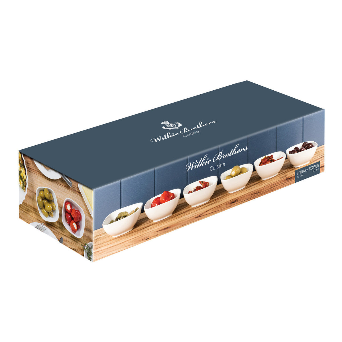 Wilkie Brothers Cuisine Square Bowls 10cm – Set of 6