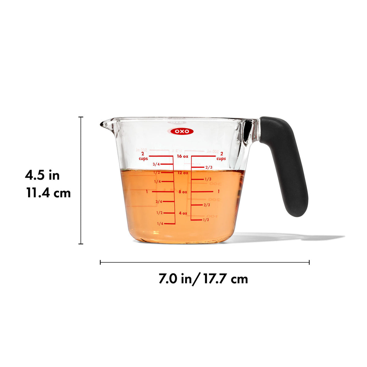 Glass Measuring Cup, 500ml / 2 Cup