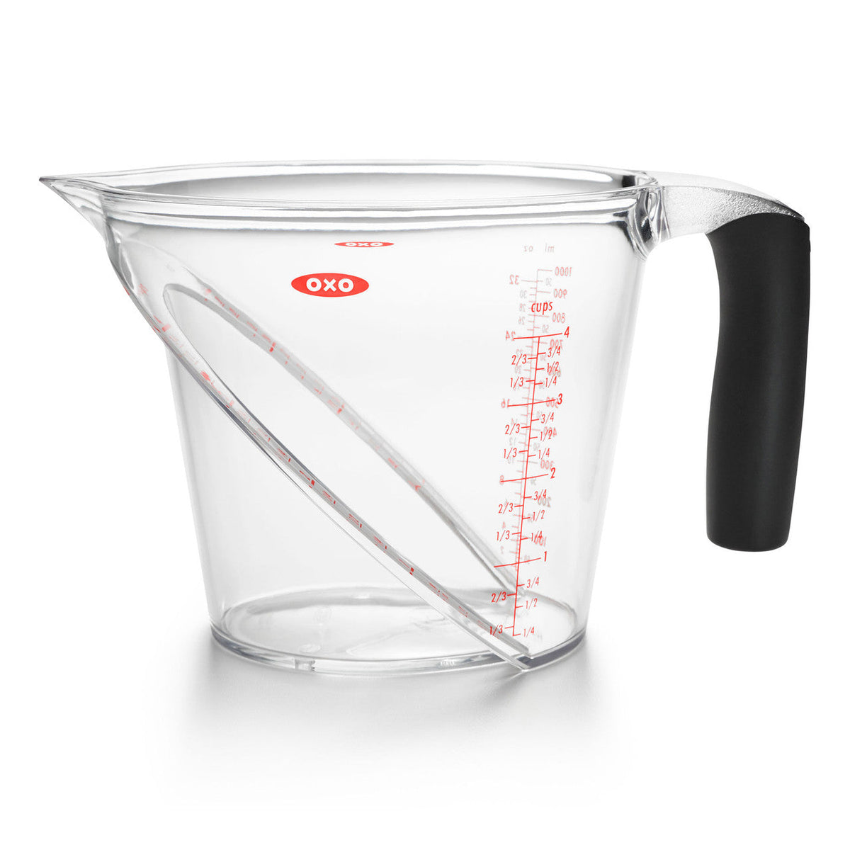 Angled Measuring Cup 1L / 4 Cup Tritan – OXO Good Grips