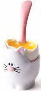 joie Cat Egg Cup and Spoon Set - Assorted Colours