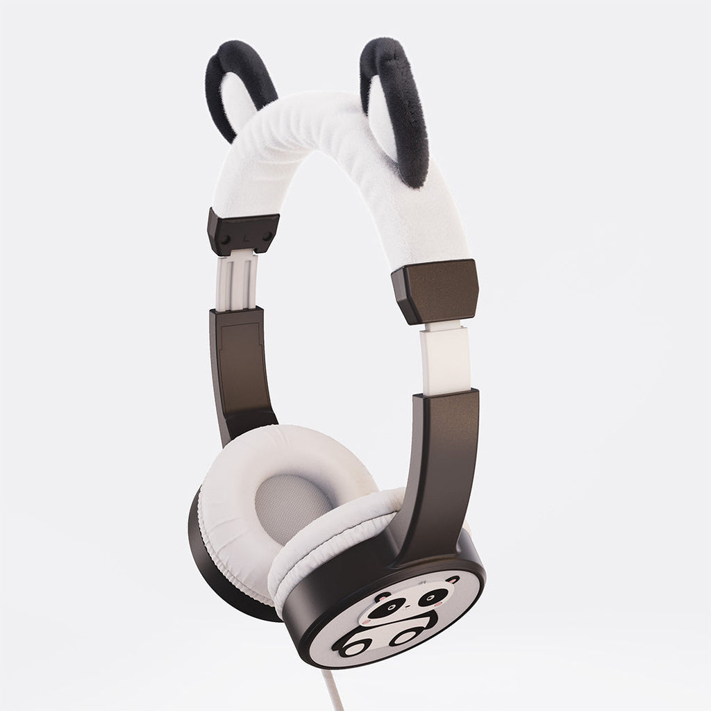 Planet Buddies Pippin the Panda furry headphones side view