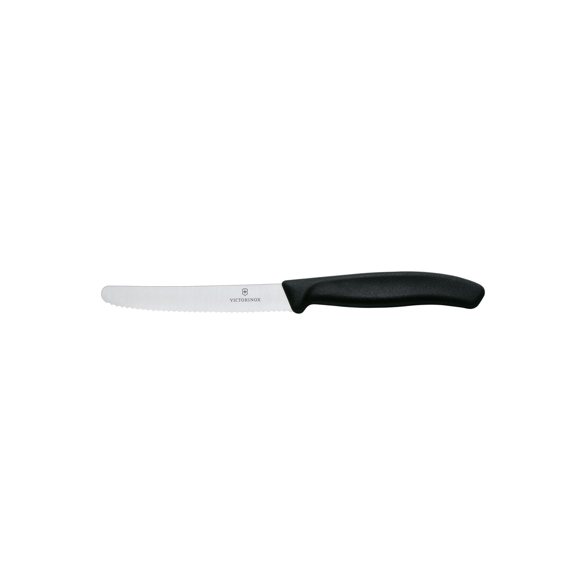 VICTORINOX SWISS CLASSIC Steak/Tomato Knife Wavy 11cm Black