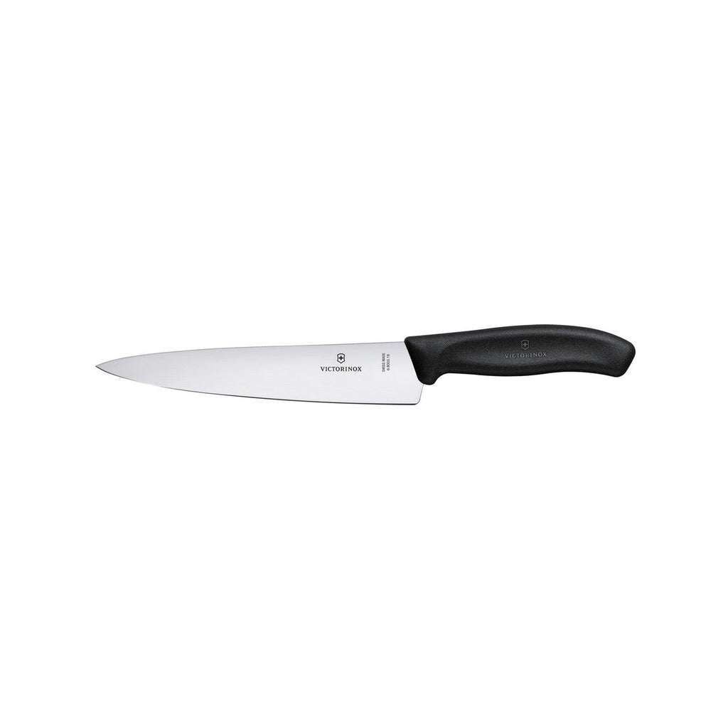 VICTORINOX SWISS CLASSIC Cook's/Carving Knife Wide 19cm - Black