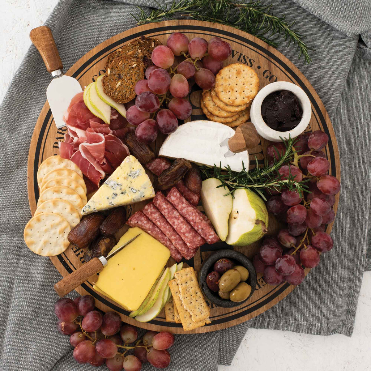 PEER SORENSEN Acacia Round Cheese Board 28 x 28 x 2cm