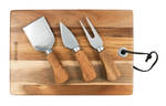 PEER SORENSEN Cheese Board with 3 Knives 24.5 x 17 x 1.5cm