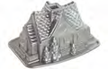 NORDIC WARE Sparkling Silver Ginger Bread House 20x26x13.5cm