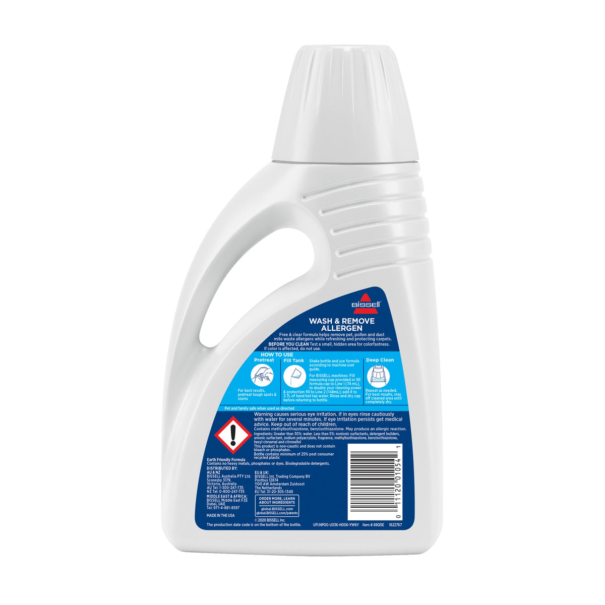 BISSELL Wash & Remove Allergen Formula 750ml
