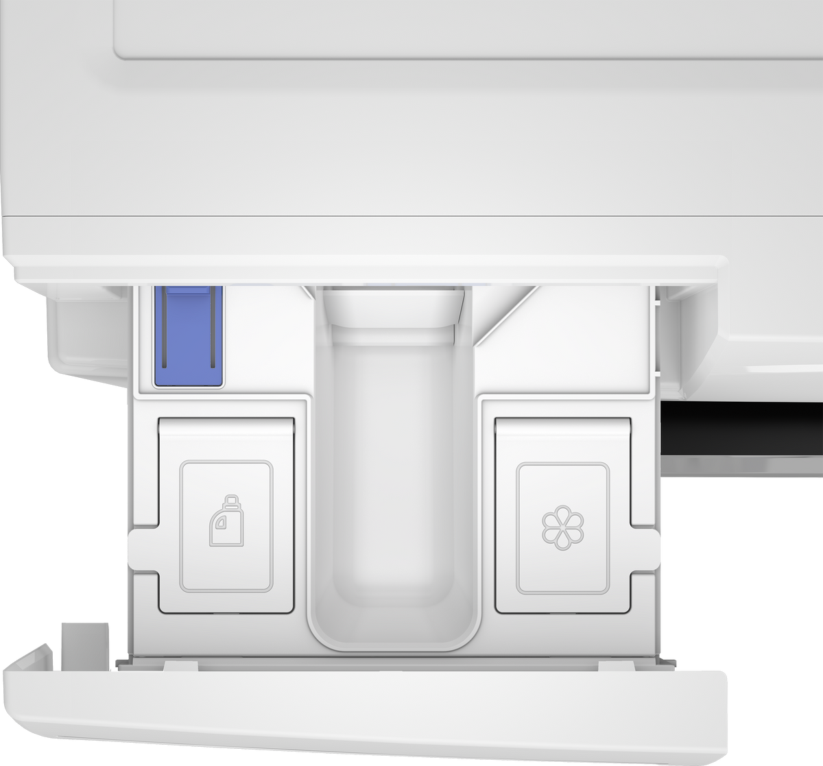 Beko BFLB903ADW1 AutoDose detergent and softener drawer